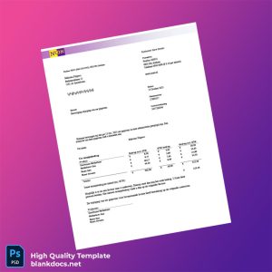 Netherlands Nuon Editable Utility Bill Template in Word and PDF formats