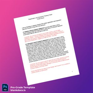 Blank New York State Vehicle Registration and Inspection Cheat Sheet PDF Template Document Preview - BlankDocs