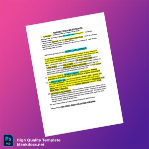 New Zealand Tradewell Exchange Editable Worksheets Template in Word and PDF formats