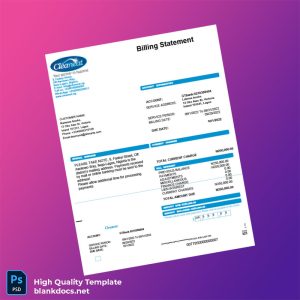 Nigeria Cleaneat Editable Utility Bill Template in Word and PDF formats