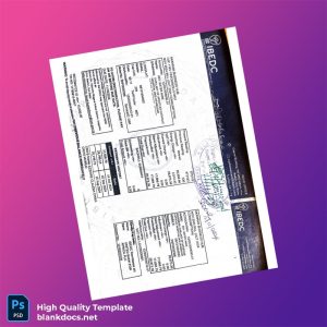 Nigeria IBEDC Editable Utility Bill Template in Word and PDF formats