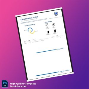 Nigeria Stanbic IBTC Bank Statement Template in Word and PDF formats