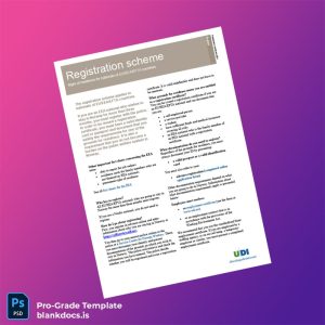 Blank Norway Police Registration Certificate Template (Word/PDF) Document Preview - BlankDocs