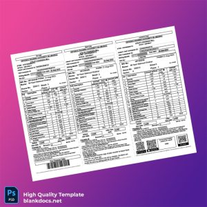 Pakistan Defence Housing Authority Islamabad Editable Utility Bill Template in Word and PDF formats