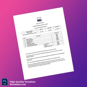 Pakistan Defence Housing Authority Lahore Editable Utility Bill Template in Word and PDF formats