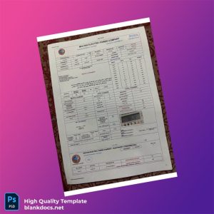 Pakistan Multan Electric Power Company Editable Electricity Bill Template in Word and PDF formats