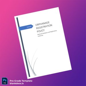 Blank Pakistan NADRA Orphan Registration Policy Template (Word/PDF) Document Preview - BlankDocs