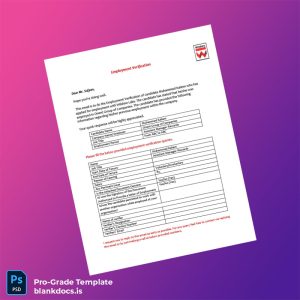 Blank Pakistan Orient Group of Companies Employment Verification Letter Template (Word/PDF) Document Preview - BlankDocs