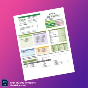 Pakistan PTCL Editable Utility Bill Template in Word and PDF formats