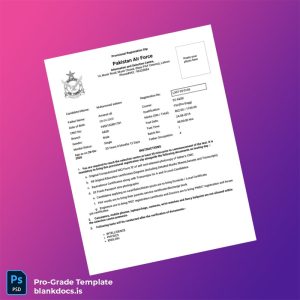 Blank Pakistan Provisional Registration Slip Template (Word/PDF) Document Preview - BlankDocs