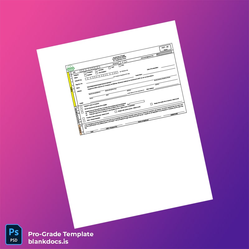 Blank Pakistan Punjab Revenue Authority Registration Certificate Template in Word and PDF formats page 7 Document Preview - BlankDocs