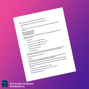 Blank Philippines Bureau of Internal Revenue Registration Certificate Template (Word/PDF) Document Preview - BlankDocs