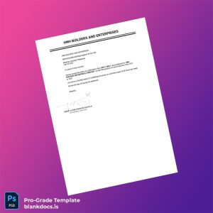 Blank Philippines HNH Builders and Enterprises Employment Verification Letter Template (Word/PDF) Document Preview - BlankDocs