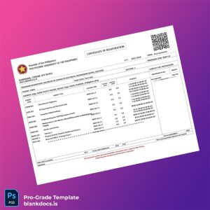 Blank Philippines Polytechnic University of the Philippines Registration Certificate Template (Word/PDF) Document Preview - BlankDocs