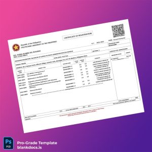 Blank Philippines Registration Certificate Template (Word/PDF) Document Preview