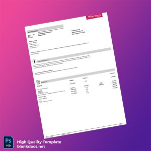 Poland Millenium Bank Statement Template in Word and PDF formats