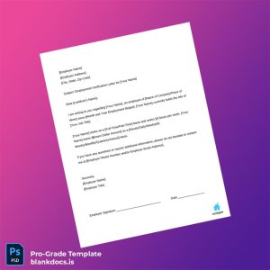 Blank Proof of Employment Letter Template (Word/PDF) Document Preview - BlankDocs