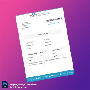 Qatar KAHRAMAA Editable Utility Bill Template in Word and PDF formats