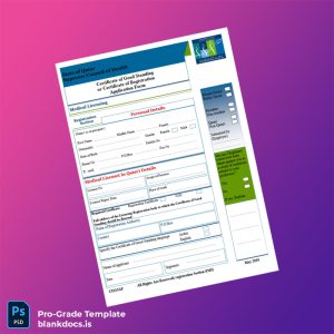 Blank Qatar Supreme Council of Health Certificate of Good Standing Application Form Template (Word/PDF) Document Preview - BlankDocs