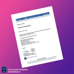 Blank Royal Caribbean Group Employment Verification Letter Template (Word/PDF) Document Preview - BlankDocs