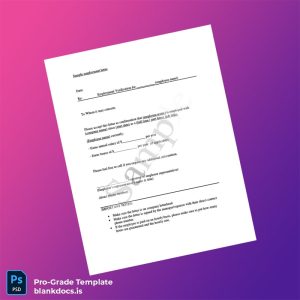 Blank Sample Company Employment Verification Letter Template (Word/PDF) Document Preview - BlankDocs