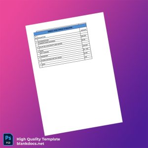 Singapore Editable Living Expenses Template in Word and PDF formats