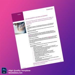 South Africa Computershare Pty Ltd Editable Proof Of Residence Template in Word and PDF formats