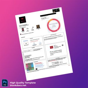 Spain EDP Editable Utility Bill Template in Word and PDF formats