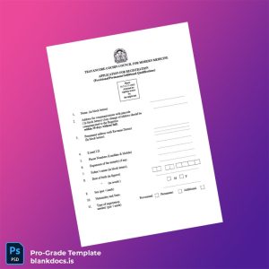 Blank Travancore-Cochin Council for Modern Medicine Registration Certificate Template (Word/PDF) Document Preview