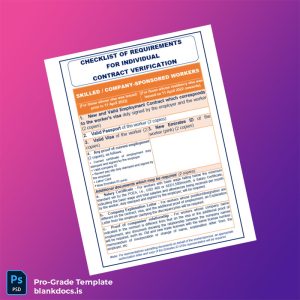 Blank UAE Human Resources Department Employment Verification Letter Template (Word/PDF) Document Preview - BlankDocs