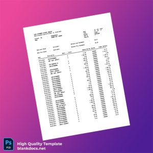 UK Bank Statement Sample Template in Word and PDF formats
