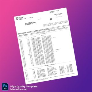 USA Frost Bank Statement Template in Word and PDF formats