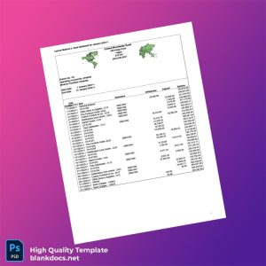 USA Mo Joe Furniture Company Bank Statement Template in Word and PDF formats