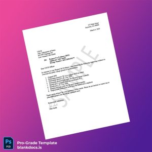 Blank USCIS Employment Verification Letter Template (Word/PDF) Document Preview - BlankDocs