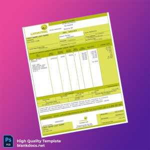 Uganda Umeme Editable Utility Bill Template in Word and PDF formats