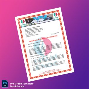 Blank United Arab Emirates ENOC Employment Verification Letter Template (Word/PDF) Document Preview - BlankDocs