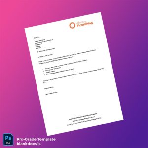 Blank United Kingdom Always Flourishing Employment Verification Letter Template (Word/PDF) Document Preview - BlankDocs