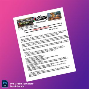 Blank United Kingdom Keltbray Group Employment Verification Letter Template (Word/PDF) Document Preview - BlankDocs