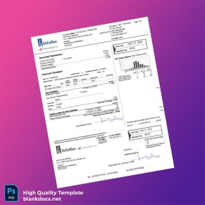 United Kingdom SoCalGas Editable Utility Bill Template in Word and PDF formats