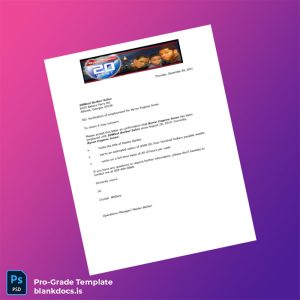 Blank United States 20West Barber Salon Employment Verification Letter Template (Word/PDF) Document Preview - BlankDocs