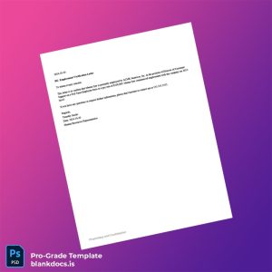 Blank United States ACME Americas Inc Employment Verification Letter Template (Word/PDF) Document Preview - BlankDocs