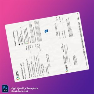 United States APS Editable Electricity Bill Template in Word and PDF formats