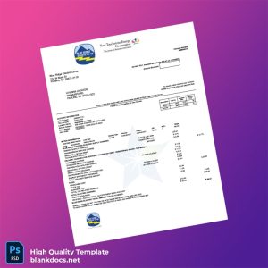 United States Blue Ridge Electric Co-Op Editable Utility Bill Template in Word and PDF formats
