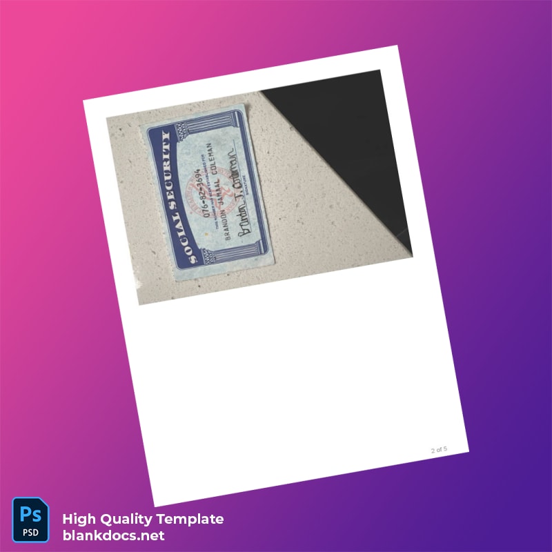 United States Brandon Coleman Editable Credit Report Template in Word and PDF formats page 2