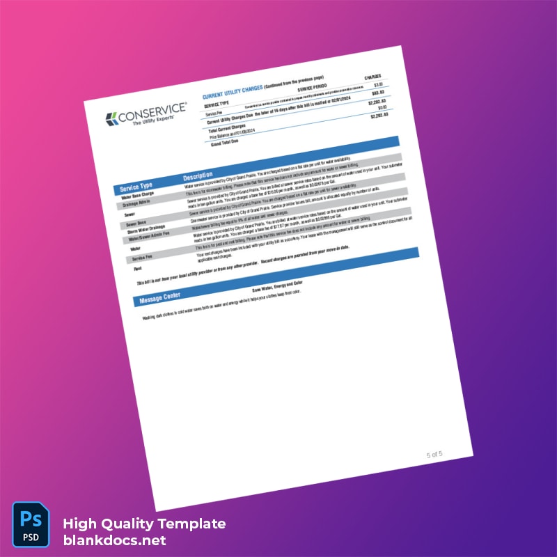 United States Brandon Coleman Editable Credit Report Template in Word and PDF formats page 5