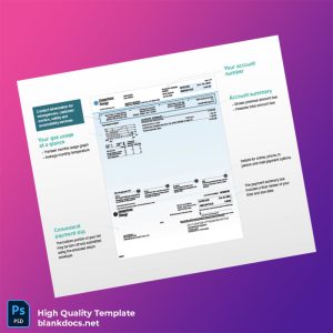 United States CenterPoint Energy Editable Gas Bill Template in Word and PDF formats