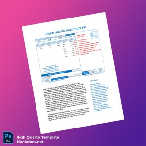United States City Of Augusta KS Editable Electricity Bill Template in Word and PDF formats