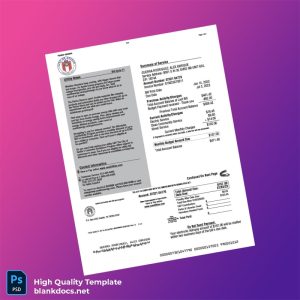 United States City Of Austin Editable Utility Bill Template in Word and PDF formats