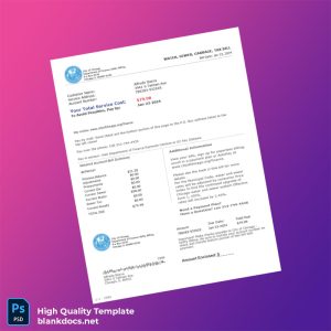 United States City Of Chicago Department Of Finance Editable Utility Bill Template in Word and PDF formats