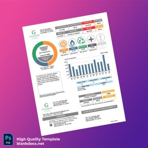 United States City Of Groveland Editable Utility Bill Template in Word and PDF formats